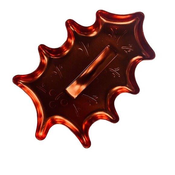 Leaf-Shaped Copper Tone Aluminum Cookie Cutter Baking - Picture 3 of 5